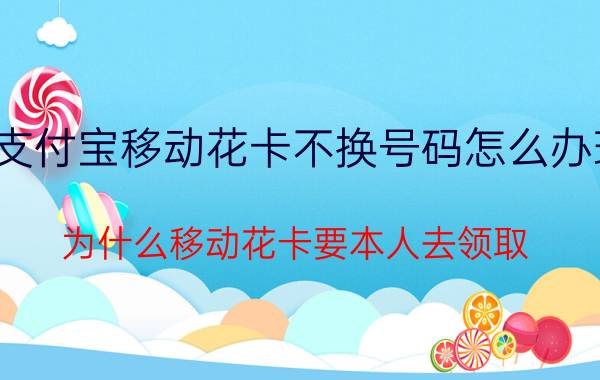 支付宝移动花卡不换号码怎么办理 为什么移动花卡要本人去领取？